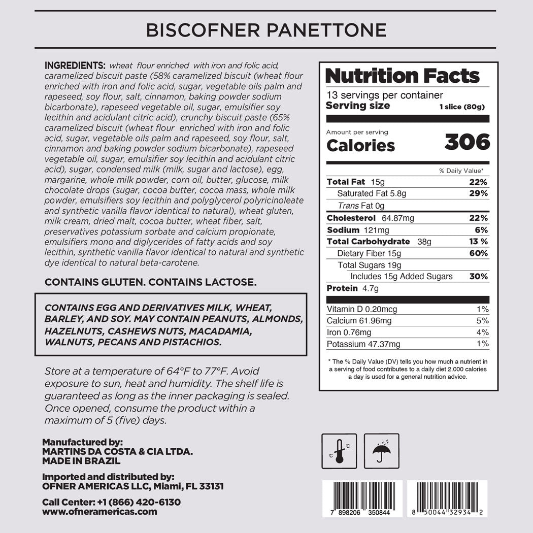 PANETTONE BISCOFNER 35.27 oz