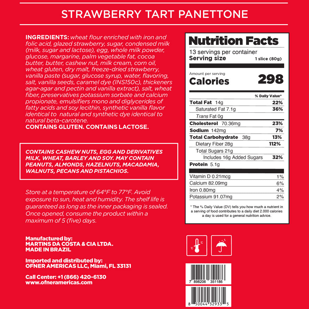 PANETTONE STRAWBERRY TART 35.27 oz
