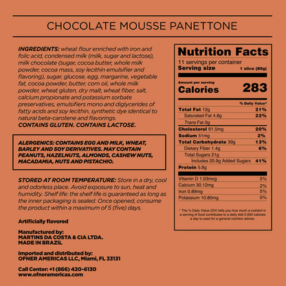 PANETTONE CHOCOLATE MOUSSE 31,7 oz