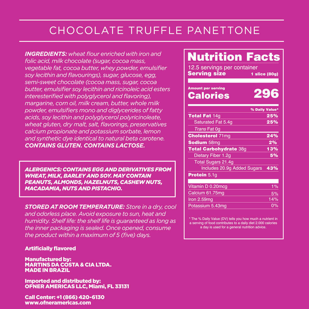 PANETTONE CHOCOLATE TRUFFLE 35,3 oz